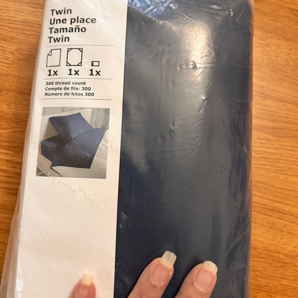 NEW IKEA Twin Bedding Sheets - Dark Blue - Picture 1 of 6